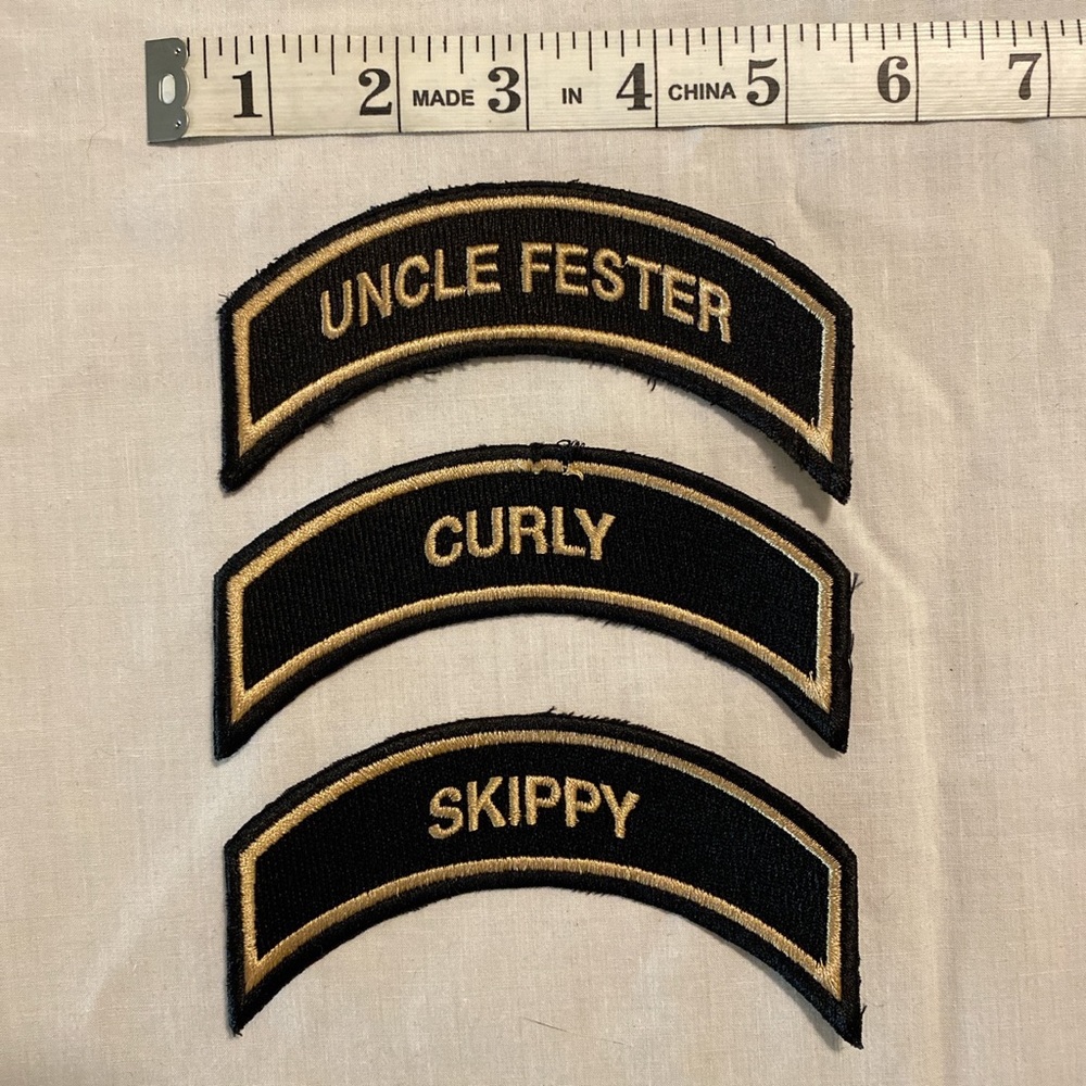 Biker nickname patches